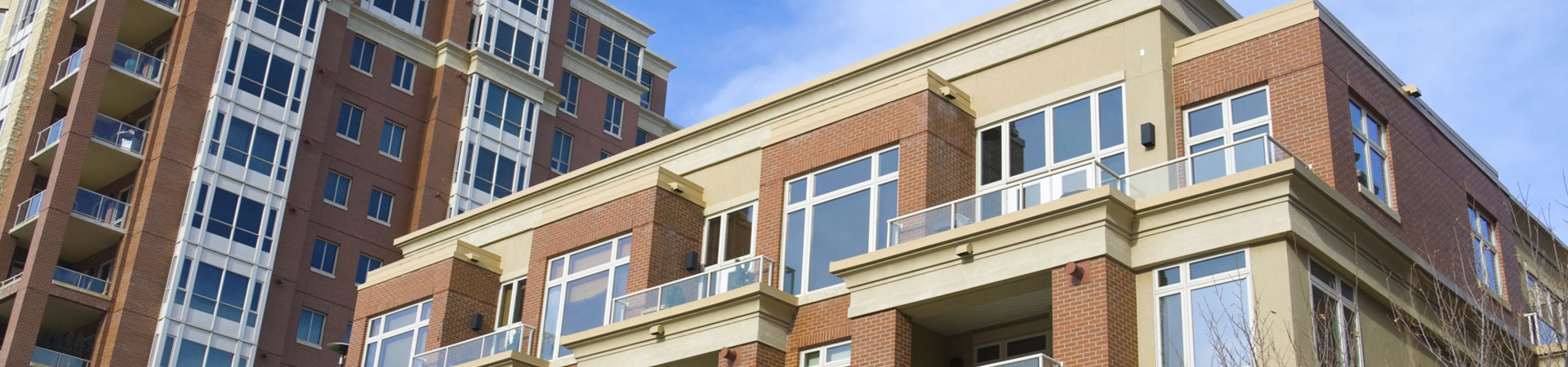 Two midrise condo buildings